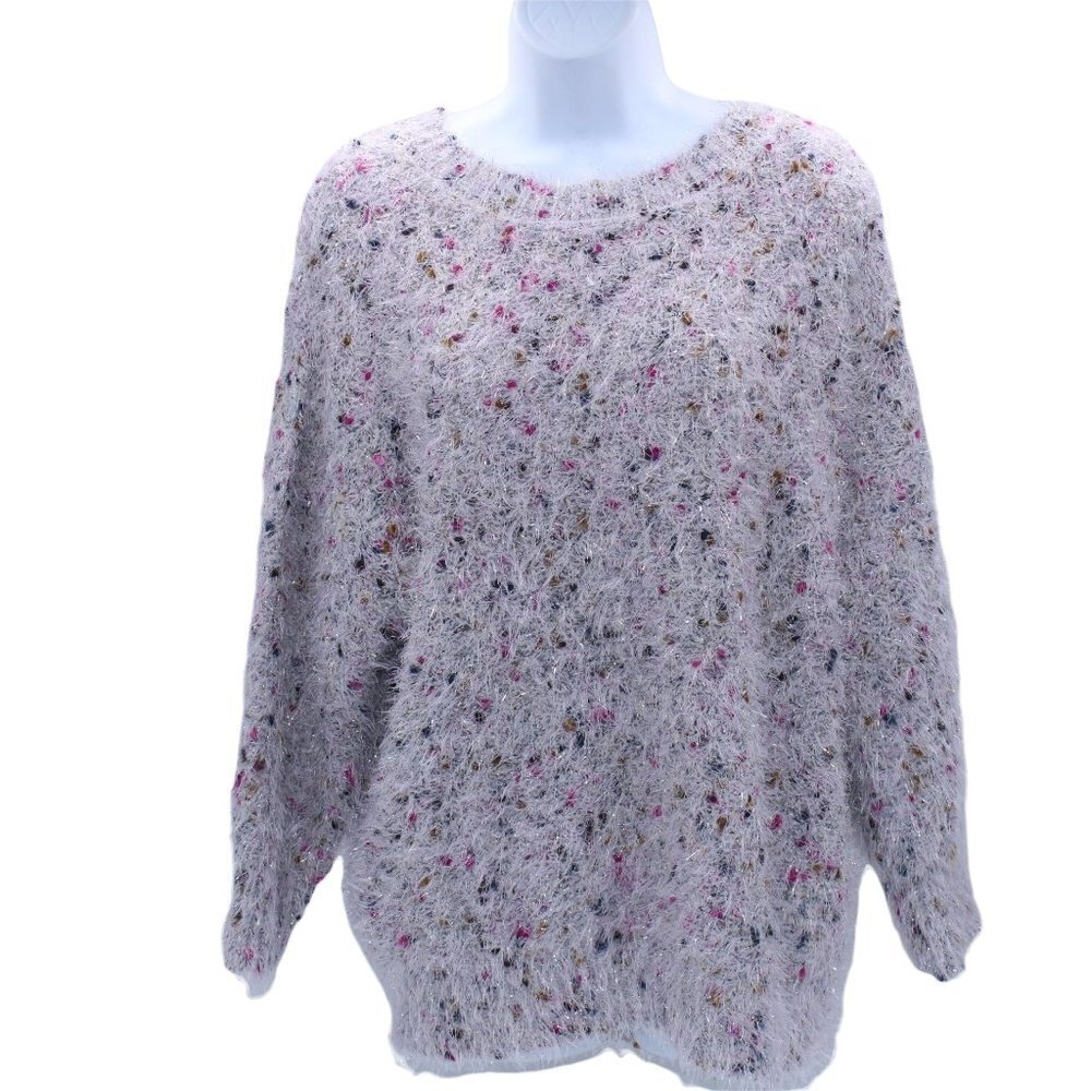 Oliver O Women's Sweater, Multi color super soft, eyelash, long sleeve M(NWT)